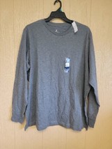 George 100% Cotton For Comfort Gray Long Sleeve Crew Neck Shirt Sz 3XL (54-56) - £11.58 GBP