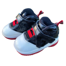 Nike Air Jordan Melo M 9 Toddlers Boys sz 4C 552663-001 Metallic White Black Red - £12.65 GBP
