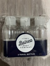 3PK Empty Travel Bottle Container Cosmetic Lotion Refillable Squeeze Jar 60ml - £2.58 GBP