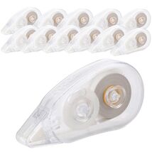 Jovanssen White Correction Tape 12-Pack 26.25ft Transparent Office School - €11,98 EUR