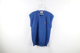 Vintage 70s Streetwear Mens 38 Heavyweight Wool Blend Knit Sweater Vest ... - $44.50