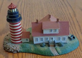 West Quoddy Lighthouse.- Danbury Mint Historic American Lighthouse Figure - 1992 - £23.29 GBP