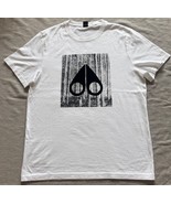 Moose Knuckles Igneous Graphic Logo Cotton T-Shirt White and Black Size ... - $805.74 MXN
