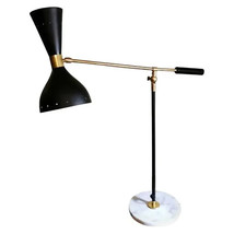 Diabolo Brass Modern Lamp Italian Design Matte Black Unique Table Lighting - £177.29 GBP