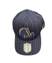 Quebue Nordiques Blue Golden Baseball Flex Fit Hat/Cap Nhl Old Time Hockey SZ:S/M - £16.59 GBP