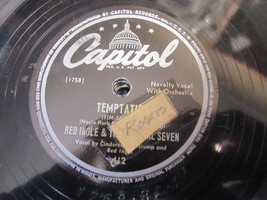 10&quot; 78 Rpm Record C API Tol 412 Red Ingle &amp; The Natural Seven Temptations / I Love - £7.98 GBP
