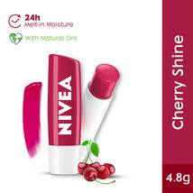 Nivea Cherry Shine Caring Lip Balm - Idratazione a lunga durata -4,8 g s... - $7.61