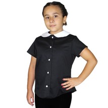 Girl&#39;s &quot;Wednesday Addams&quot; Inspired Top With Snaps - £31.84 GBP