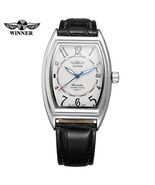 Mens Leather Digital Single Date Mechanical Fashion Casual Automatic Wri... - $23.06