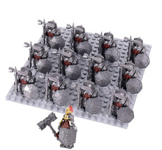 LOTR Erebor Mountain Dwarves Heavy Sliver Army 13 Custom Minifigure Set B - $18.68