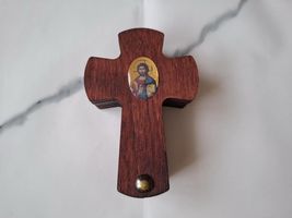 Christian Orthodox Wooden Box With Jesus Christ On The Top For Incense A... - €26,42 EUR
