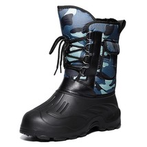 Mens Winter Fashion Snow Boots Outdoor Waterproof Insulated Hiking Shoes Boots M - £58.79 GBP