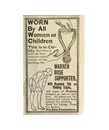 Warren Panty Hose Supporter 1894 Advertisement Victorian Clothing ADBN1bbb - $19.99