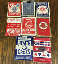 Vintage playing card lot various packs of poker cards craft trading card supply - £19.63 GBP