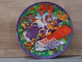 McDonald’s 2004 Melamine Plate Happy Holidays Snowboarding Hamburglar Gr... - $14.00