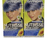 (2) Garnier Nutrisse Ultra Permanent Hair Color DN1 Blue Orchid Light Co... - $39.99