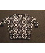 Forever 21 Black and White Sweater, Size M - £5.97 GBP