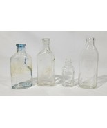 4 Vintage Bottles Jars Apothecary - $26.73