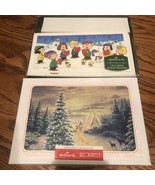 Hallmark Holiday Cards 2 Boxes Peanuts 18 Cards/ A White Christmas12 Cards - $24.75