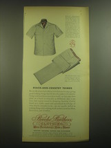 1945 Brooks Brothers Beach-and-Country Shirt and Slacks Advertisement - £14.60 GBP