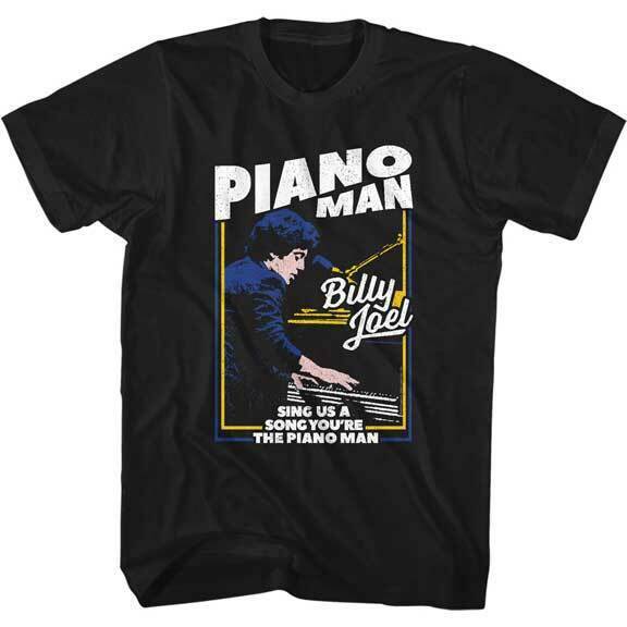 Primary image for New BILLY JOEL PIANO MAN  LICENSED CONCERT BAND  T Shirt  