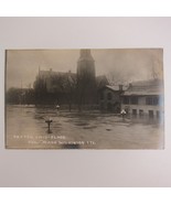 Real Photo Postcard RPPC 1913 Dayton Ohio Flood Corner 2nd &amp; Wilkinson A... - £15.72 GBP