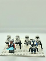 6pcs Star Wars Ahsoka Tano Captain Rex White Clone Soldiers Custom Minifigures - £12.61 GBP