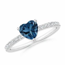 Authenticity Guarantee

Angara Natural 6mm London Blue Topaz Heart Ring in 14... - £460.60 GBP