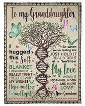 To My Granddaughter Blanket Gift For Girl Love Grandma AND Tree Custom Blanket - £28.60 GBP+