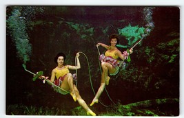 Weeki Wachee Florida Postcard Swimsuit Mermaids Underwater Show Vintage Chrome - £10.09 GBP