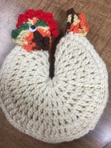 Rooster Chicken Hand Crocheted Double Pot Pan Holder - £7.92 GBP