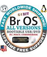 BR OS LINUX 24.10.1, 24.4 LTS, 12.5 DE | 64BIT | USB, DVD | LIVE/FULL IN... - $7.91+