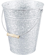 Galvanized Trash Can Bucket , Decorative Garbage - $66.32