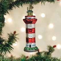 Old World Christmas Hilton Head Lighthouse Glass Christmas Ornament 20127 - £14.06 GBP