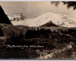 RPPC Mt Rainier From White River Enumclaw Washington Boland Photo Postca... - $24.91