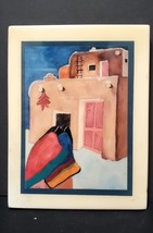 Crystal Tile Handpainted Southwestern Adobe  Santa Fe Style Tile 8.25&quot; X 6 - $18.65