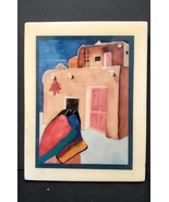 Crystal Tile Handpainted Southwestern Adobe  Santa Fe Style Tile 8.25&quot; X 6 - $18.65