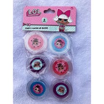 LOL Surprise Glitter Infused Lip Gloss Birthday Party Favors 6 Colors Per Pack - £3.11 GBP