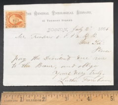 1865 Old Colony Railroad Stamped Dividend Request Letterhead General The... - $23.19