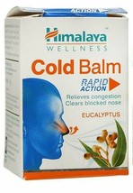 Himalaya COLD BALM EUCALYPTUS Relieves Nasal Congestion, 10 GMS, FREE SHIP - $7.83