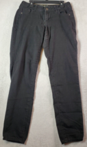 Old Navy Jeans Womens Size 4 Black Denim Cotton Pockets Straight Leg Flat Front - £5.96 GBP