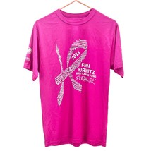 Augusta Sportswear T-shirt Medium Dark Pink Breast Cancer 5K Short Sleeve - £9.28 GBP