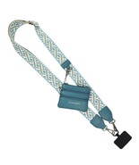Clip &amp; Go Phone Purse Crossbody Strap Zippered Pouch Peacock Blue XOXO - $677.40 MXN
