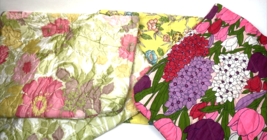 Vintage Quilted Pillow Cover Zipper Pillowcase Standard Floral Flower Po... - £21.68 GBP