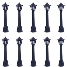 10pcs Mini Miniature Street Light Model, Railway Train Post Lamps, Lamp Outdoor - $27.42