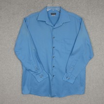Van Heusen Men&#39;s Dress Shirt Long Sleeve Blue Stretch Size 16.5 - £8.34 GBP