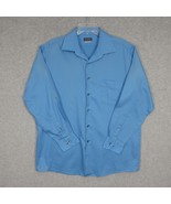 Van Heusen Men&#39;s Dress Shirt Long Sleeve Blue Stretch Size 16.5 - £8.26 GBP