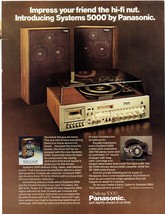 1978 Panasonic Systems 5000 Stereo Print Ad SE-5508 SE-5808 8.5&quot; x 11&quot; - $19.40