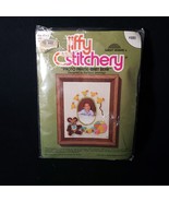 1977 Jiffy Stitchery #880&quot;Photo Frame Baby Bear&quot; Kit 4&quot;x5&quot; Teddy Bear Du... - $10.81