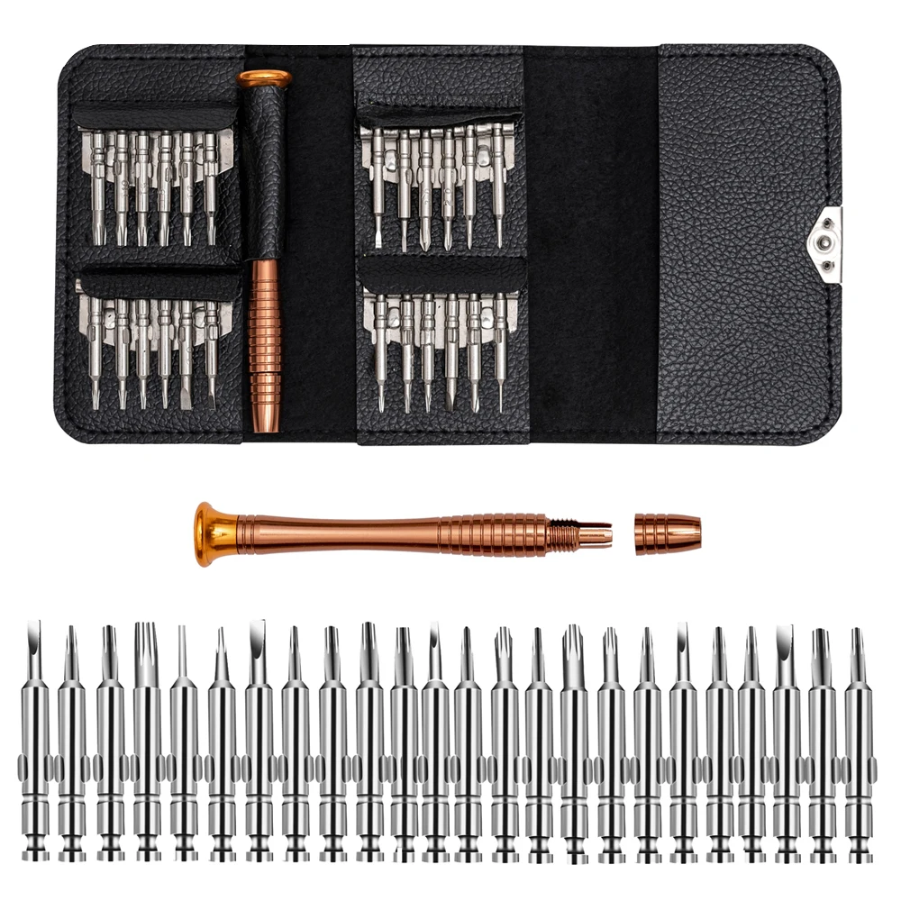 25-in-1 screwdriver set mobile phone repair tool kit multi-function handheld too - £169.85 GBP